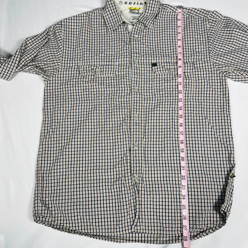 The North Face A5 Series Mens Medium Plaid Long Sleeve Button Down Cotton Shirt